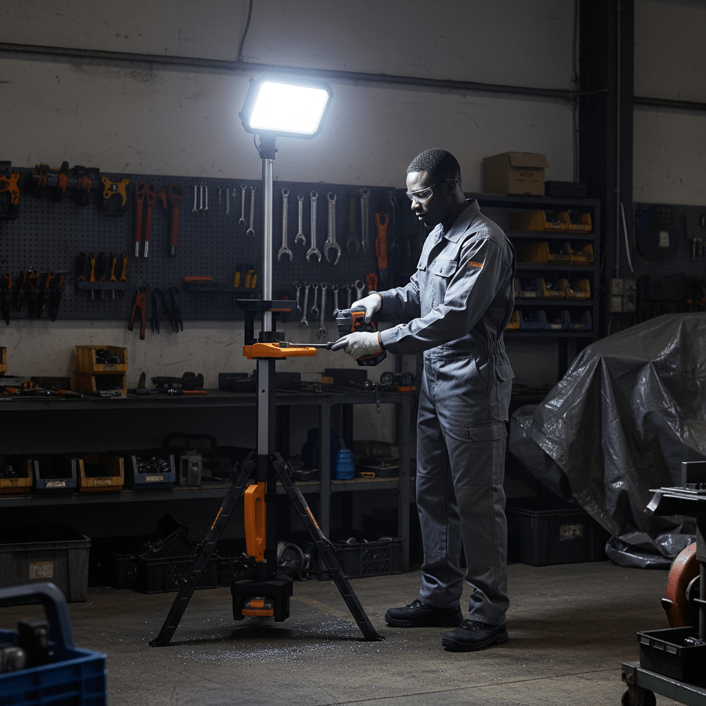 Supply Master Coofix 20V Cordless Stand LED Work Light & Spotlight without Battery & Charger - 27432