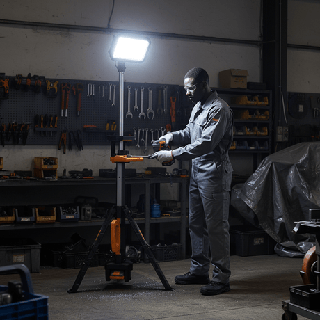 Supply Master Coofix 20V Cordless Stand LED Work Light & Spotlight without Battery & Charger - 27432