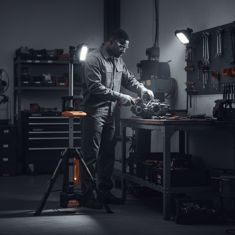 Supply Master Coofix 20V Cordless Stand LED Work Light & Spotlight without Battery & Charger - 27432