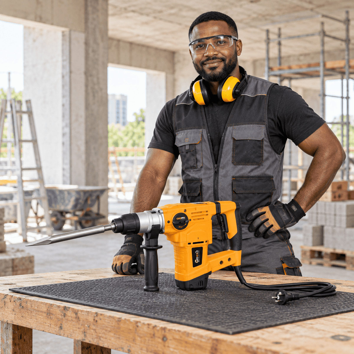 Supply Master Coofix 32mm Industrial Electric Rotary Hammer 1500W - 27399