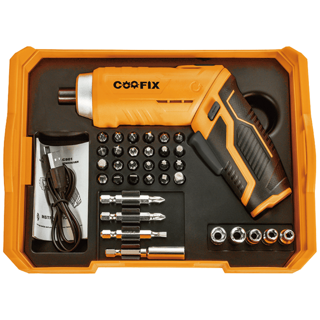 Supply Master Coofix 33-piece Cordless Screwdriver Set 3.6V - 27303