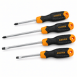 Supply Master Coofix 4-Piece Heavy-Duty Screwdriver Set with Ergonomic Handles - 27505