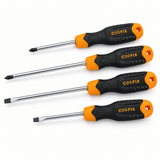 Supply Master Coofix 4-Piece Heavy-Duty Screwdriver Set with Ergonomic Handles - 27505