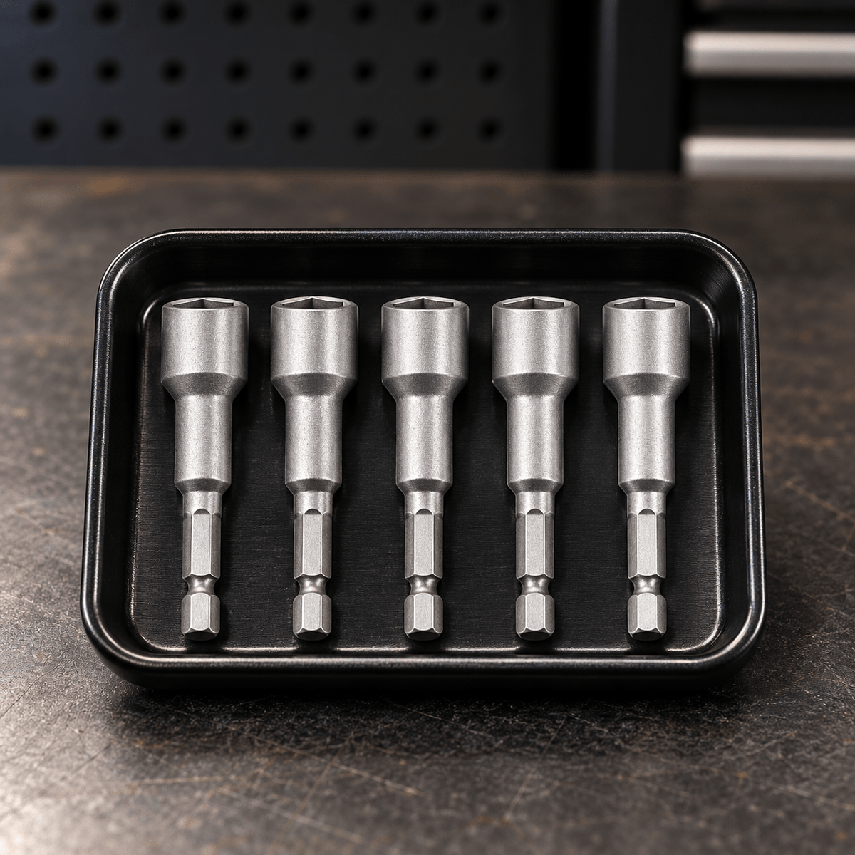 Supply Master Coofix 5-Piece Magnetic Nut Setter Socket Set 10mm x 65mm - 27511
