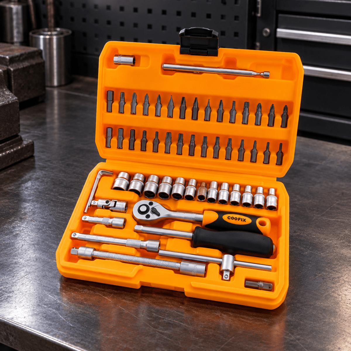 Supply Master Coofix 58-Piece 1/4-inch Socket Set - 27507