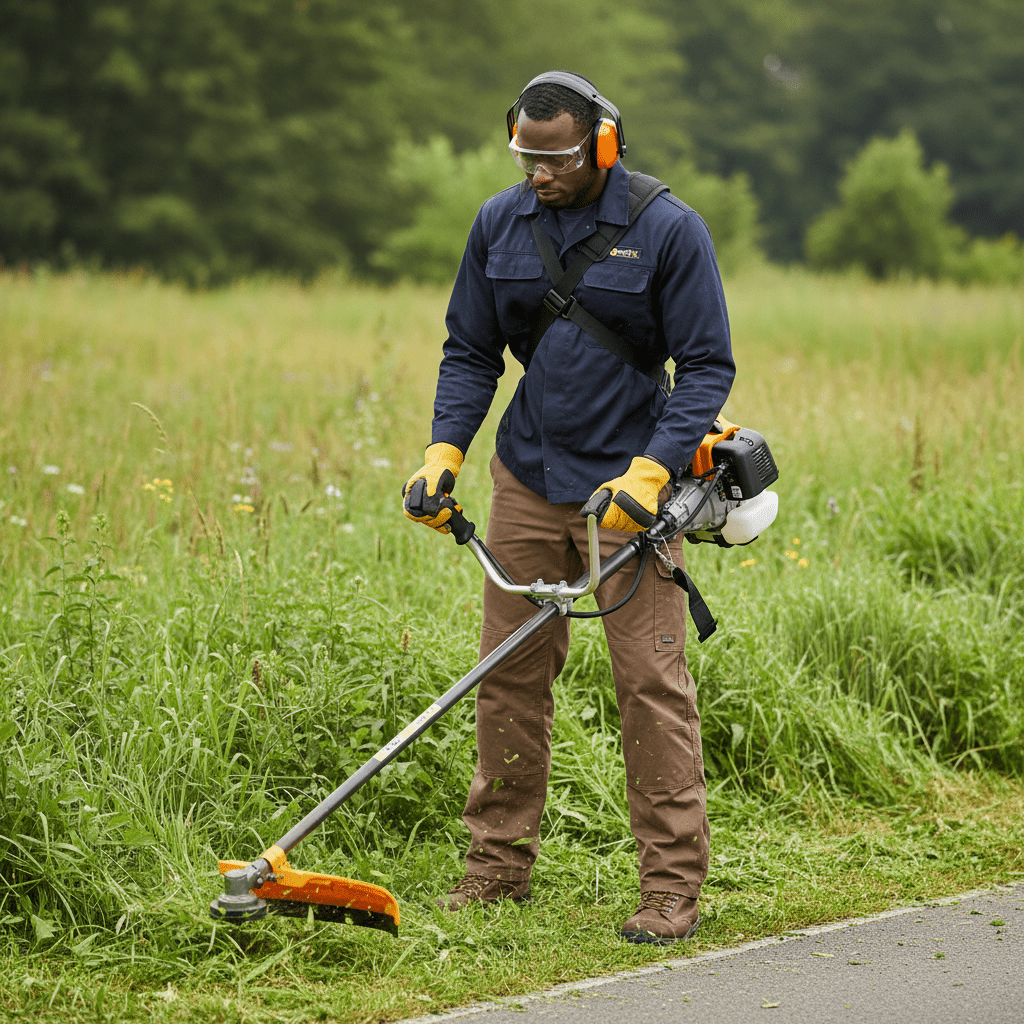 Supply Master Coofix Gasoline Grass Trimmer & Brush Cutter 1.65kW with 52cc Engine Displacement - 27371