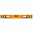 Coofix 60 cm orange magnetic aluminium spirit level with three vials on a white background