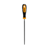 Supply Master Coofix T12 Round Steel File with Two-Colour TPR Handle | 200mm, 250mm & 300mm
