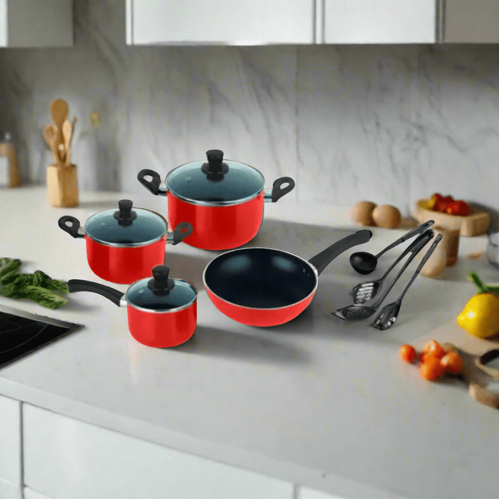 Decakila Cookware & Bakeware Decakila 11 Pieces Non-Stick Cookware Set - KMEP006B