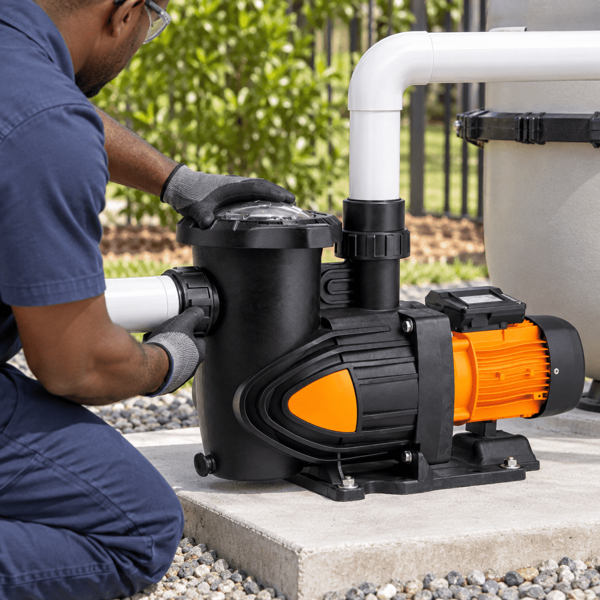 Supply Master Glong 3HP Swimming Pool Pump with Integrated Pre-Filter - PPB50L