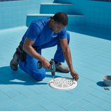Supply Master Glong 8" Round Plastic Swimming Pool Main Drain - GL-SP-1030
