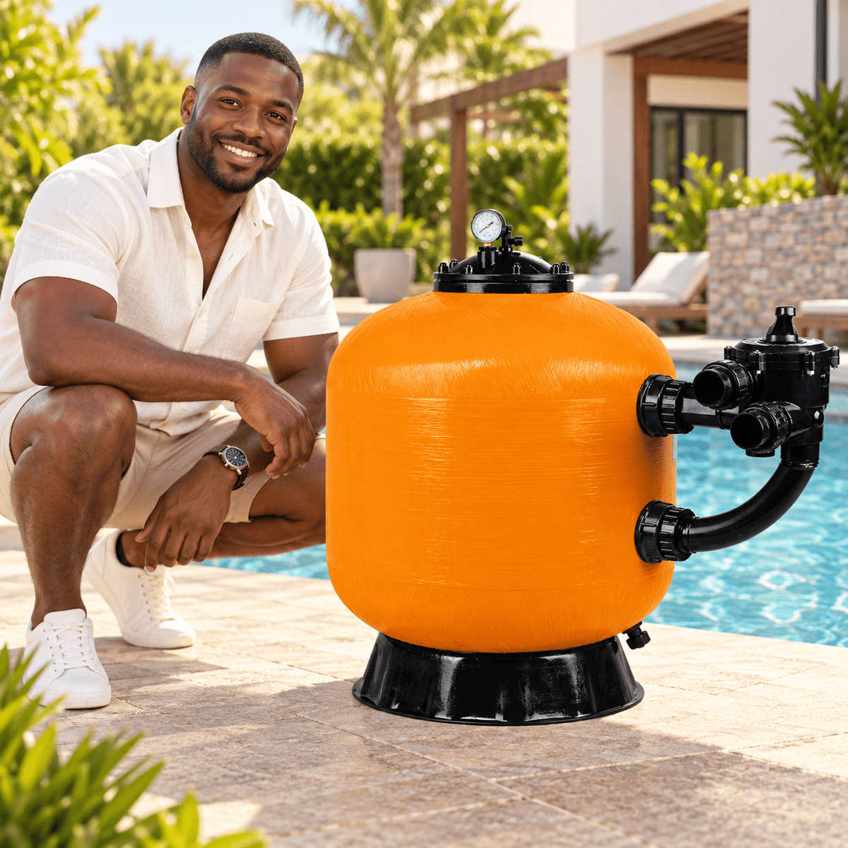 Supply Master Glong Fibreglass Side-Mount Swimming Pool Sand Filter | FB Series
