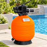 Supply Master Glong High-Density Polyethylene Top-Mount Swimming Pool Sand Filter | PW Series