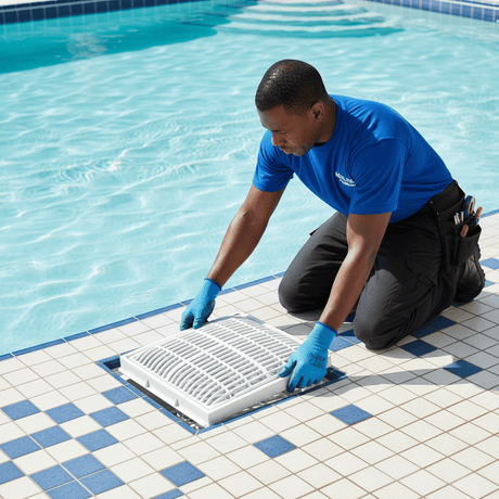 Supply Master Glong Square Anti-Vortex Swimming Pool Main Drain | 9x9" & 12x12"