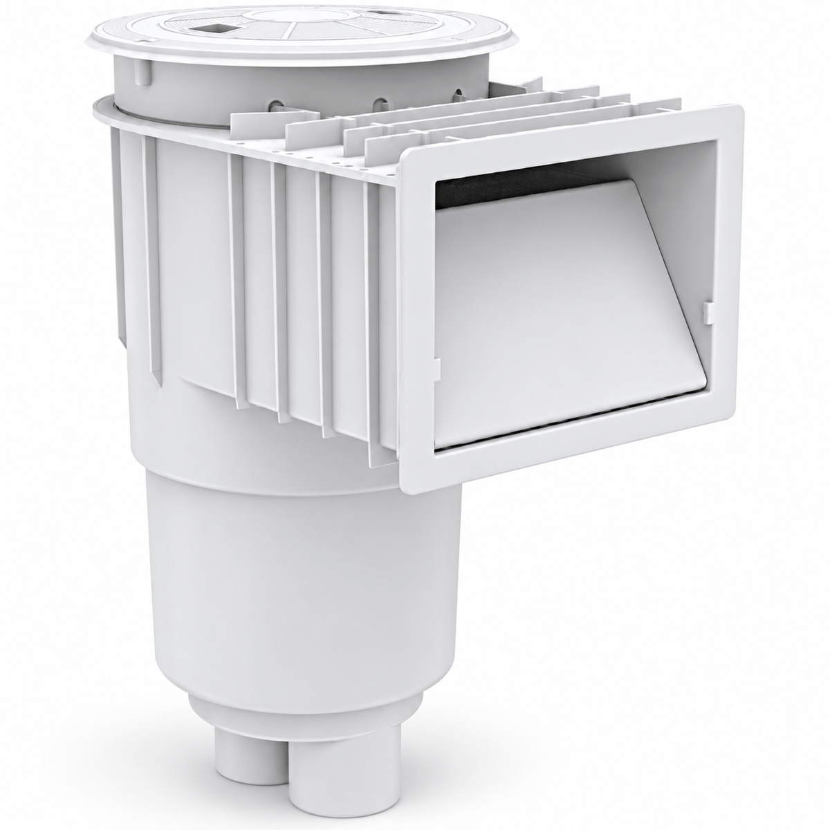 Supply Master Glong White Plastic Swimming Pool Skimmer Assembly - GL00252C