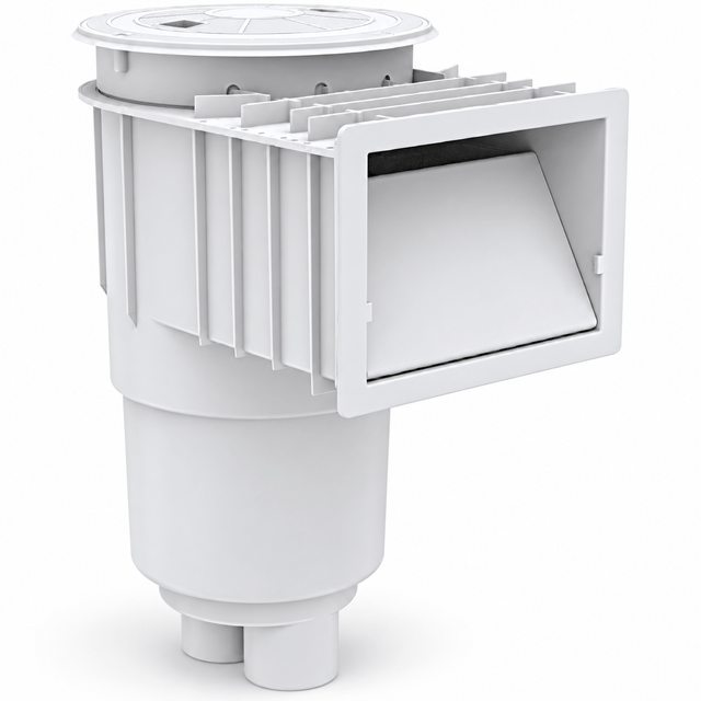 Supply Master Glong White Plastic Swimming Pool Skimmer Assembly - GL00252C