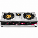 Supply Master H&A 3-Burner Stainless Steel Tabletop Gas Stove - H&A-SG7123