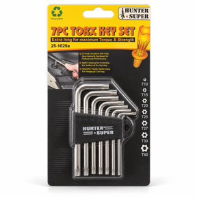 Supply Master Hunter 7-Piece Torx Key Set - HUN-HKS7