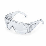Irona IRO-205-C clear-lens wraparound safety goggles on a white background.