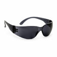 Irona IRO-210-G dark tinted wraparound safety goggles isolated on a white background.