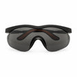 Irona IRO-220-G wraparound safety goggles with dark curved lens on a white background