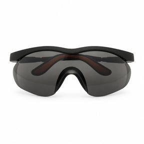 Irona IRO-220-G wraparound safety goggles with dark curved lens on a white background