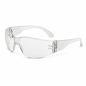 Irona IRO-210-C clear wraparound polycarbonate safety goggles on a white background.