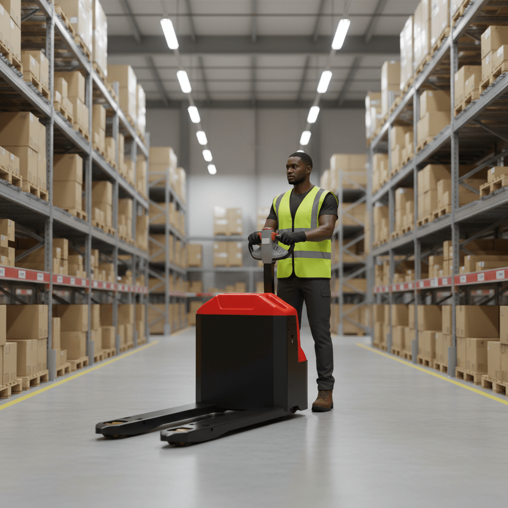 Supply Master Raptor 3000kg Electric Pallet Truck with 685mm Fork Width & Adapter - R-E-30-685