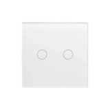 Supply Master Smart Wi-Fi 2-Gang Touch Light Switch – Voice & App Control | White | DZ