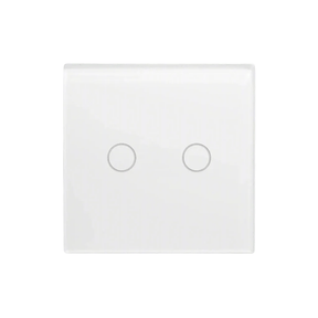 Supply Master Smart Wi-Fi 2-Gang Touch Light Switch – Voice & App Control | White | DZ