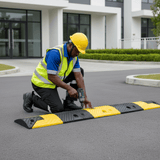 Supply Master Tera 1m Two-Piece Rubber Speed Hump 500 × 350 × 45mm - 21170101
