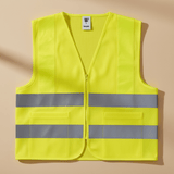 Supply Master Tera 2XL High-Visibility Reflective Safety Vest with Zipper | Yellow & Orange