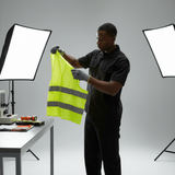 Supply Master Tera 2XL High-Visibility Reflective Safety Vest with Velcro Closure | Yellow & Orange