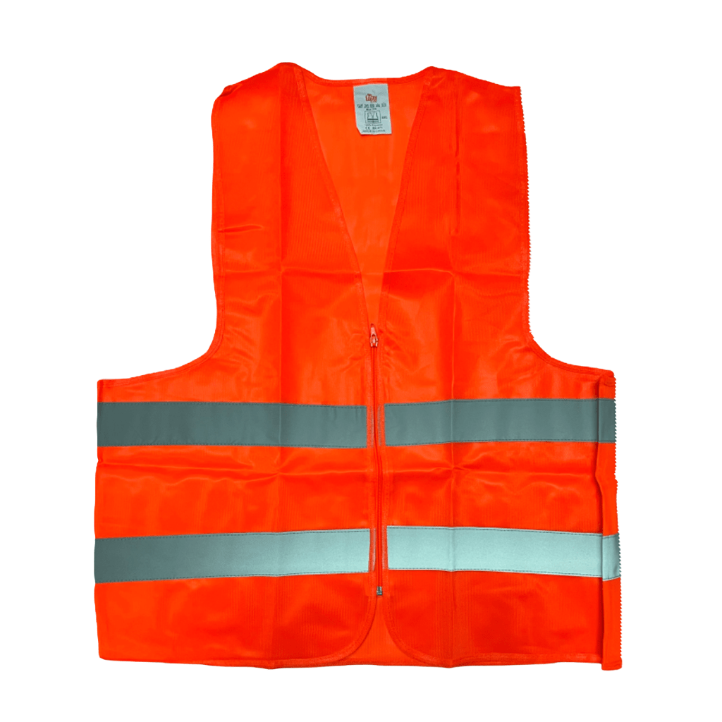 Supply Master Tera 2XL High-Visibility Reflective Safety Vest with Zipper | Yellow & Orange
