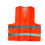 Supply Master Tera 2XL High-Visibility Reflective Safety Vest with Velcro Closure | Yellow & Orange