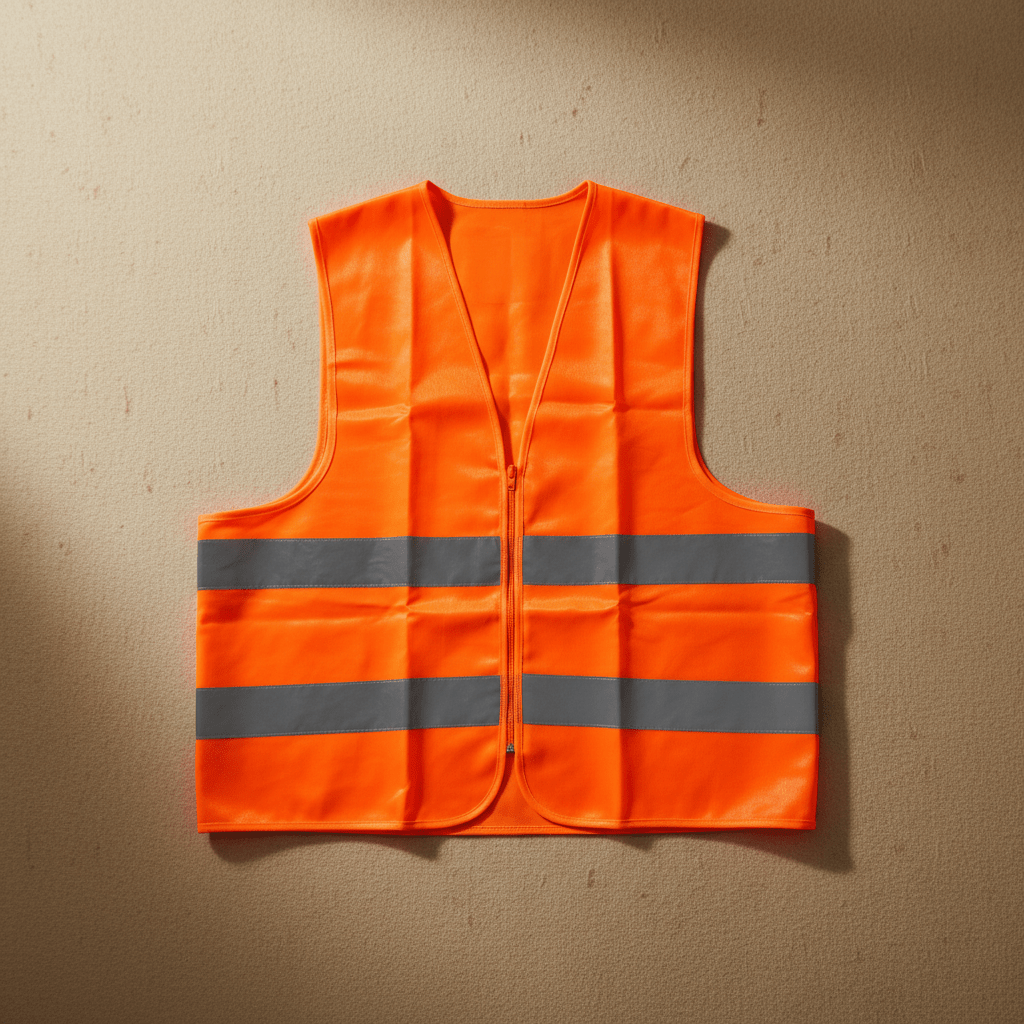 Supply Master Tera 2XL High-Visibility Reflective Safety Vest with Zipper | Yellow & Orange