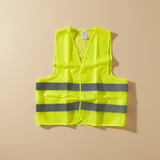 Supply Master Tera 2XL High-Visibility Reflective Safety Vest with Velcro Closure | Yellow & Orange