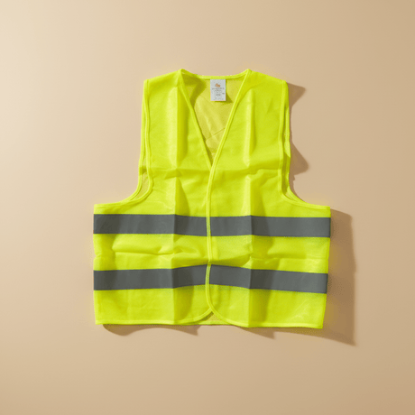 Supply Master Tera 2XL High-Visibility Reflective Safety Vest with Velcro Closure | Yellow & Orange