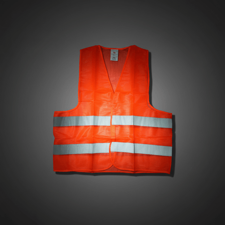 Supply Master Tera 2XL High-Visibility Reflective Safety Vest with Velcro Closure | Yellow & Orange