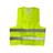 Supply Master Tera 2XL High-Visibility Reflective Safety Vest with Velcro Closure | Yellow & Orange