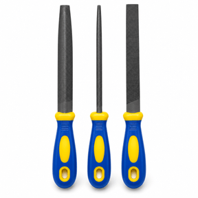Supply Master Tera 3-Piece 8" Steel File Set with Ergonomic Handles - H250254