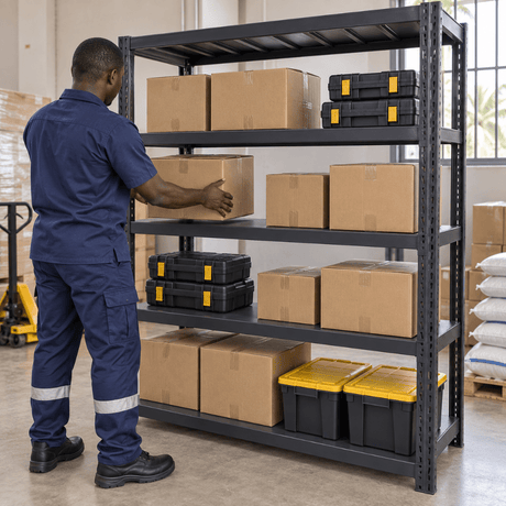 Supply Master Tera 4-Tier Light-Duty Long Span Storage Shelf 200kg Per Layer - TSS-LD01
