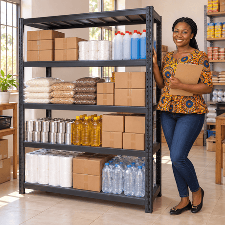 Supply Master Tera 4-Tier Light-Duty Long Span Storage Shelf 200kg Per Layer - TSS-LD01