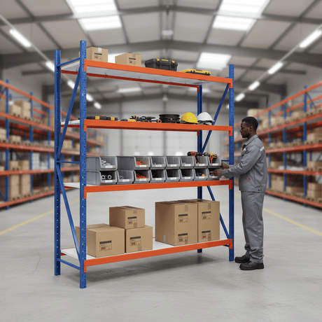 Supply Master Tera 4-Tier Medium-Duty Storage Rack 300kg Per Layer - TSS-MD01B