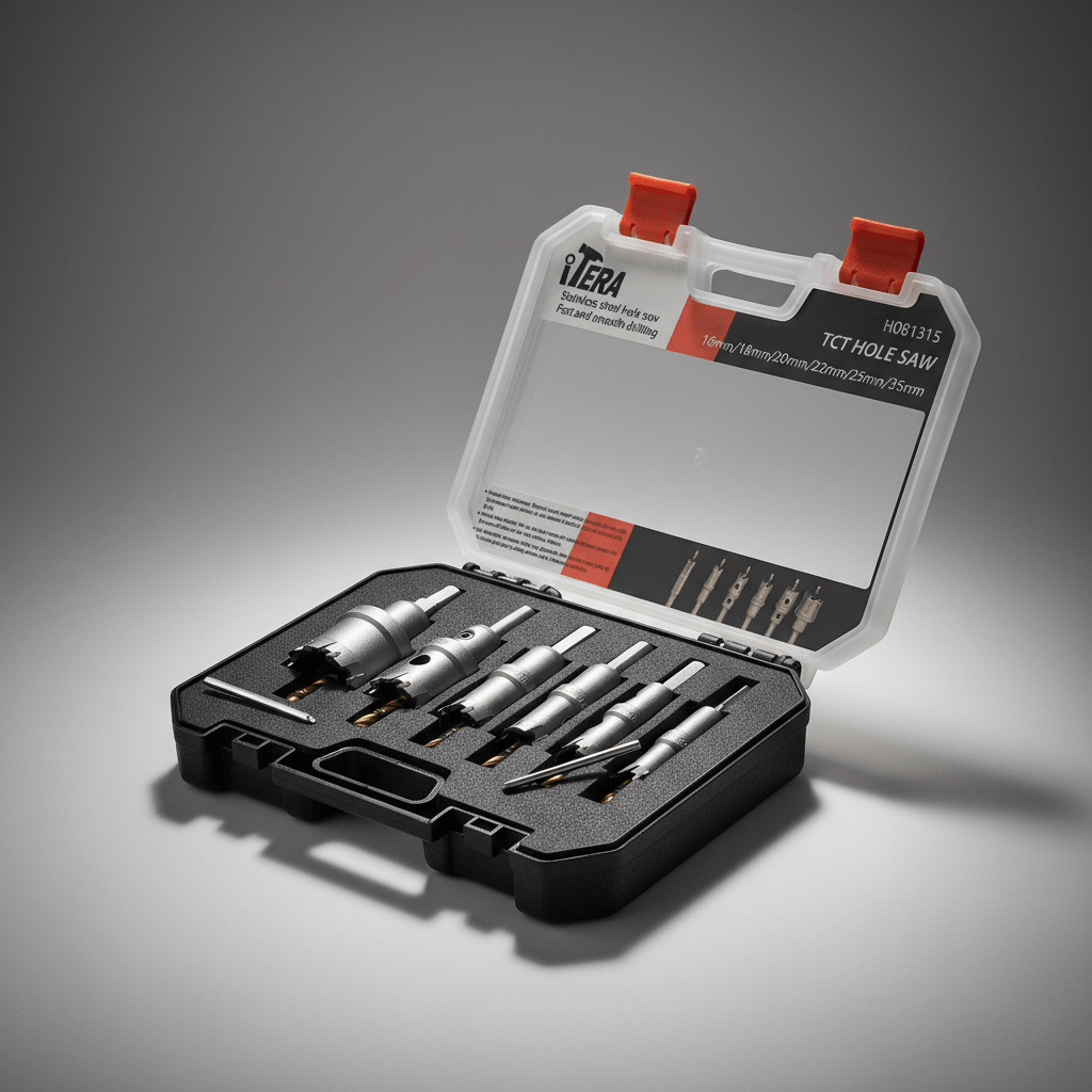 Supply Master Tera 6-Piece TCT Stainless-Steel Hole Saw Set 16-35mm - H081315