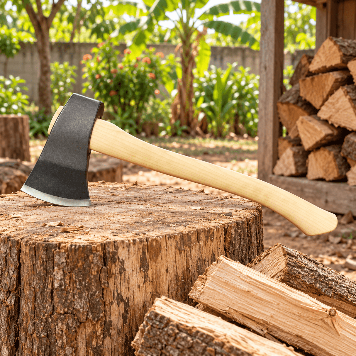 Supply Master Tera 600g Russian-Pattern Hand Axe with Wooden Handle - H05100306