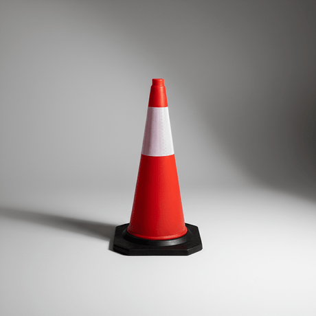 Supply Master Tera 75cm Fixed Traffic Safety Cone with Rubber Base - 21110104