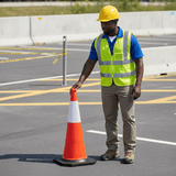 Supply Master Tera 75cm Fixed Traffic Safety Cone with Rubber Base - 21110104
