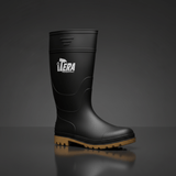 Supply Master Tera Black PVC Wellington Rain Boots | Size 40 - 47