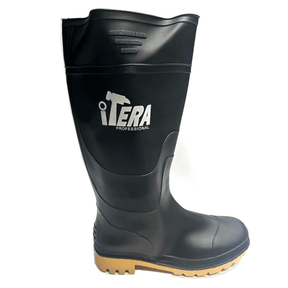 Supply Master Tera Black PVC Wellington Rain Boots | Size 40 - 47